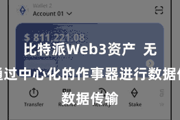 比特派Web3资产  无需通过中心化的作事器进行数据传输